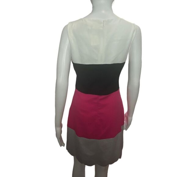 Andrée by Unit Midi Colorblock Dress Womens Small Pink black White NWT!! - Picture 4 of 8